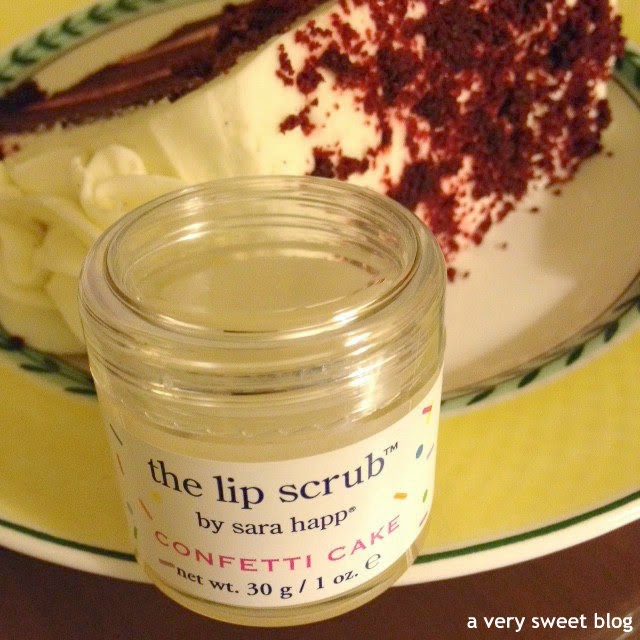 Sara Happ The Lip Scrub Exfoliator in Confetti Cake Review and Giveaway A Very Sweet Blog