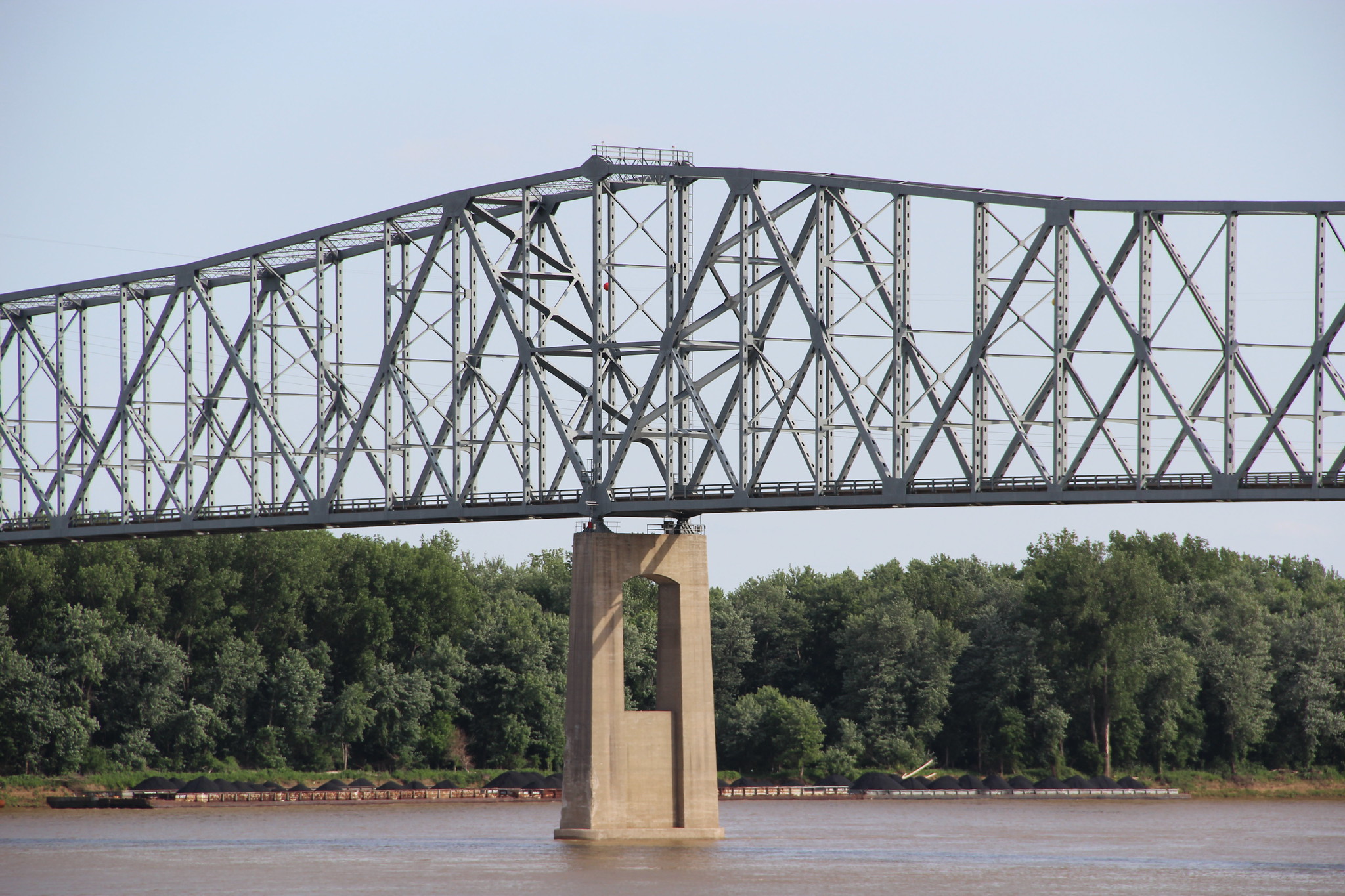 Industrial History 1956 IL13+KY56 Bridge over Ohio River at Old