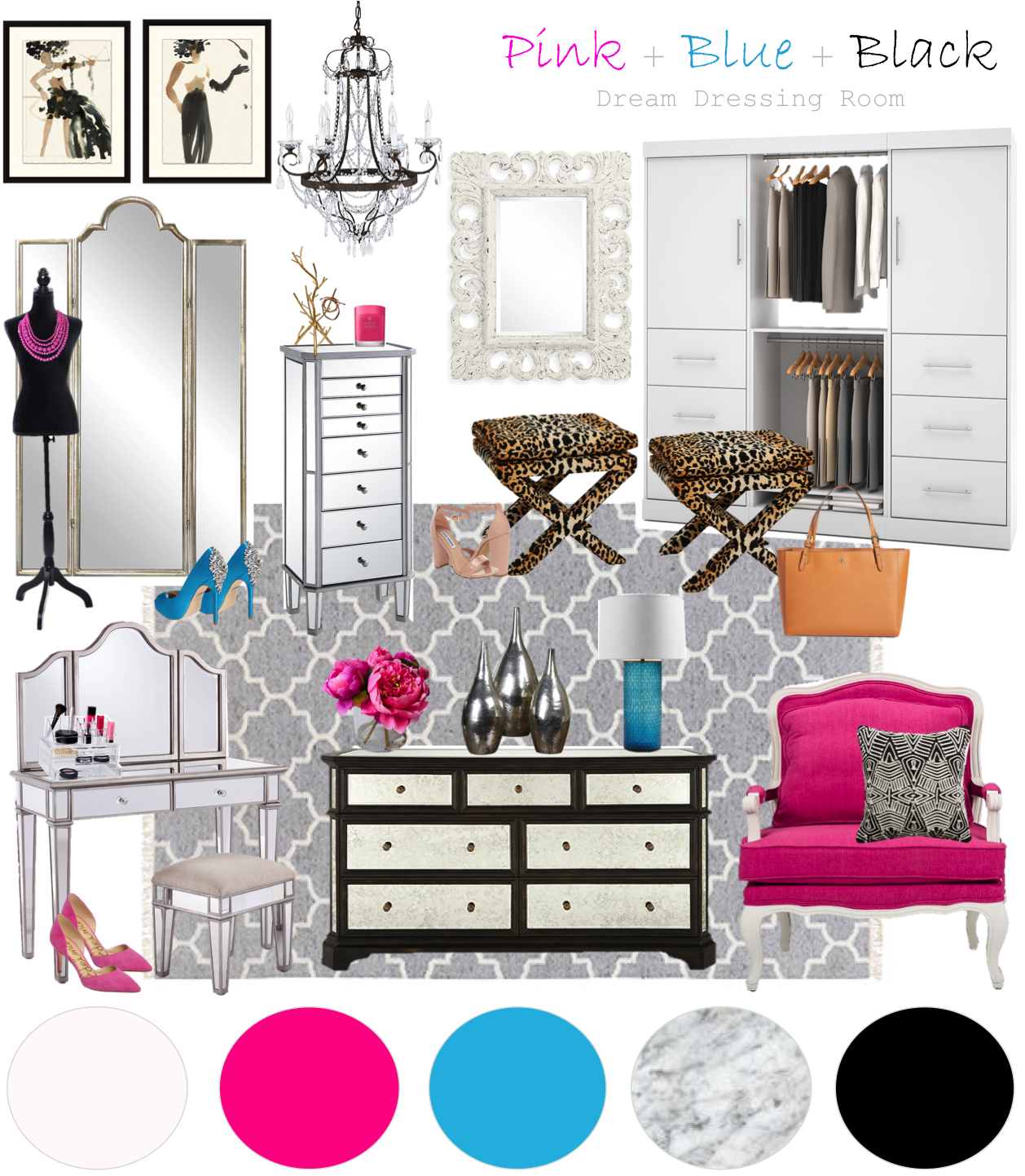 MOODY GIRL IN STYLE Mood Board Dream Dressing Room
