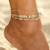 Multi chains anklets