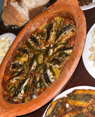 طاجين السردين بالبطاطس