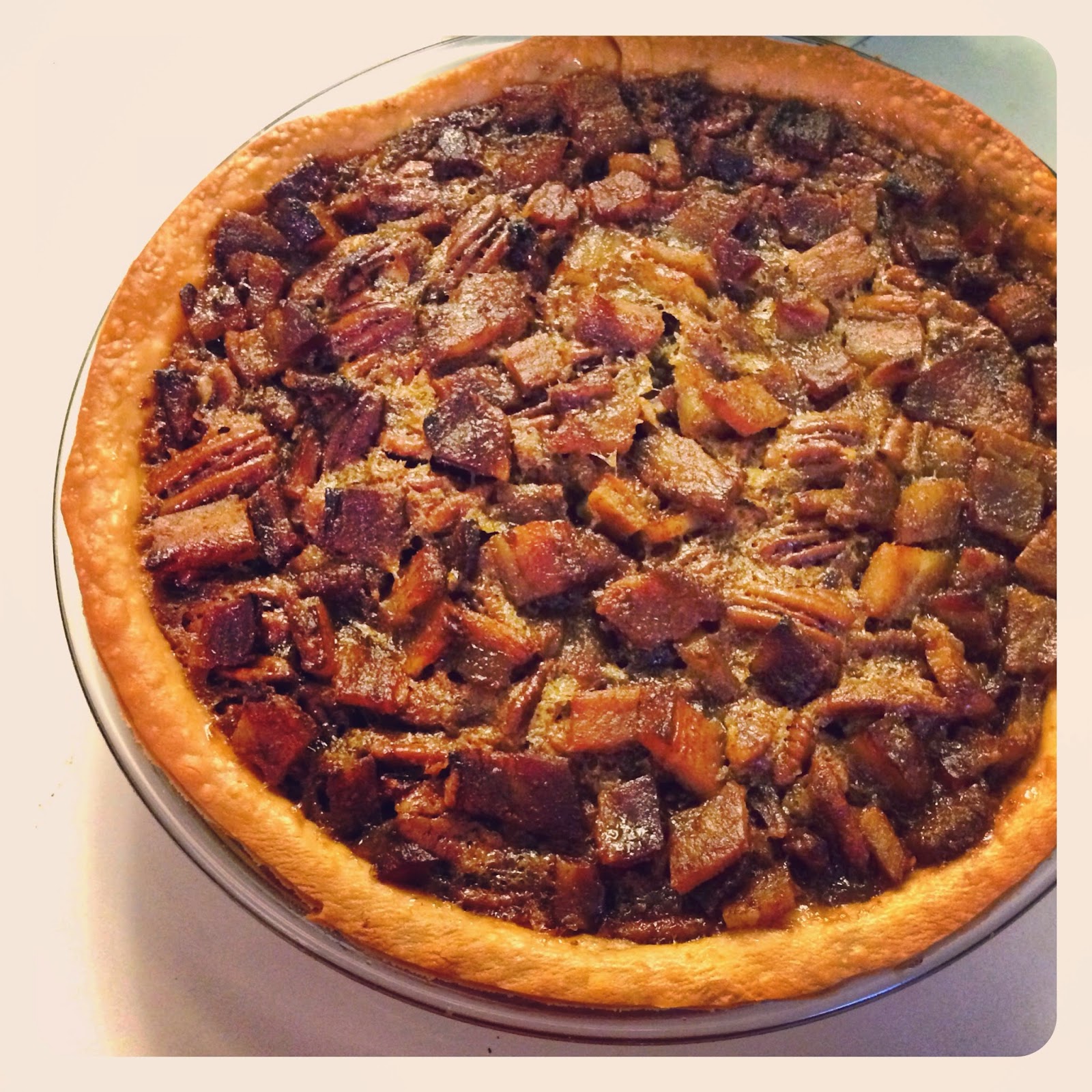The Charmed Home Candied Bacon Pecan Pie