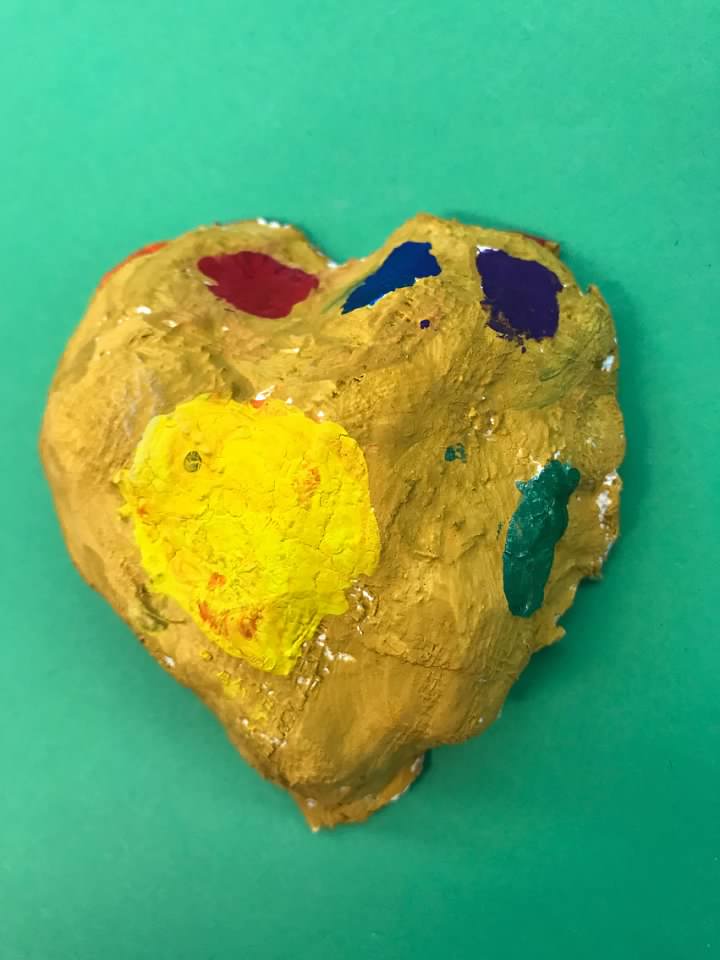 Kim & Karen 2 Soul Sisters (Art Education Blog) Paper Mache Hearts