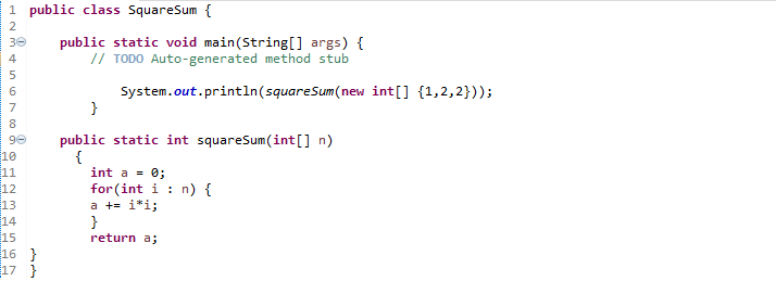 J-Blog: Solusi Pemrograman Java - Square Sum ( Dipangkatkan lalu ...
