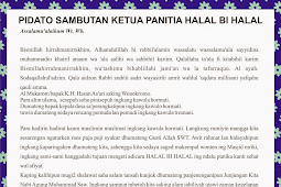 Kumpulan Contoh Contoh Mc Halal Bihalal Idul Fitri