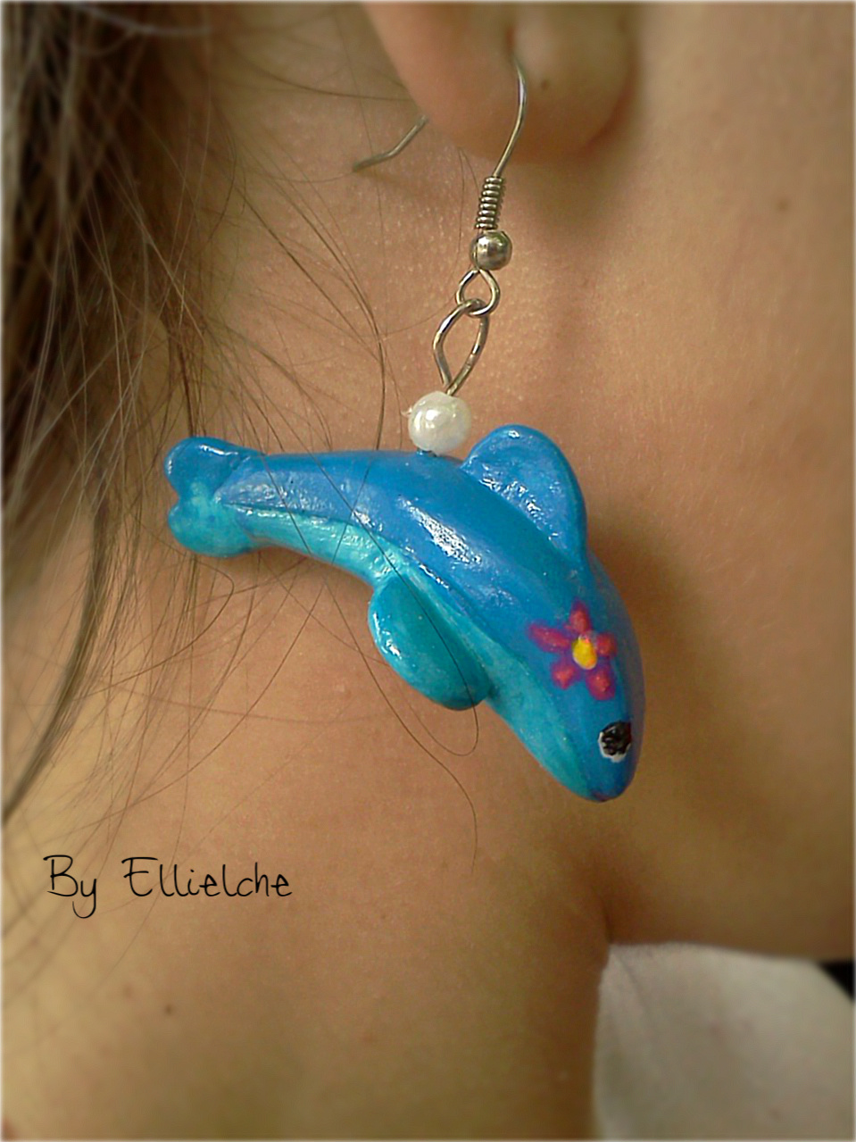 Swim with the dolphins * earrings * vselena