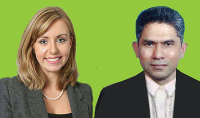 Megan Samford (left) and Sharul Rashid - ISAGCA Board