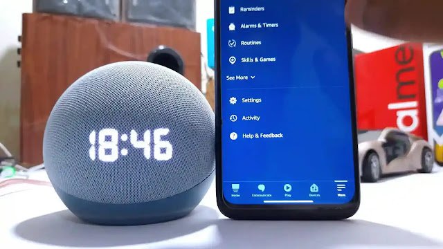 open settings again in alexa app Connect Echo Dot with Other Speaker by Bluetooth
