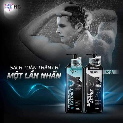 Sữa tắm hc nam 3 trong 1 chai 1l, My Pham Nganh Toc