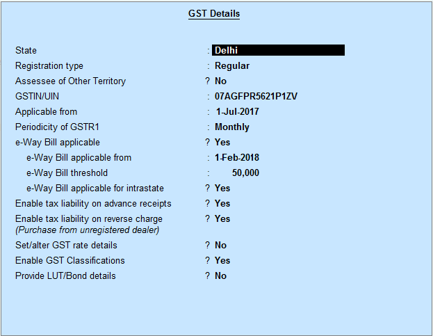 How To Generate E Way Bill Through Tally ERP9 Release 6 4 Tally 
