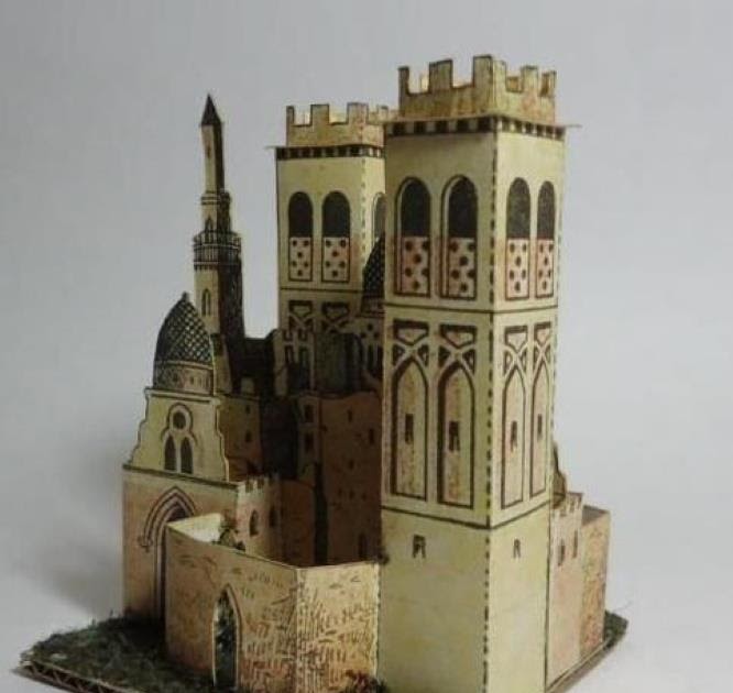 PAPERMAU Oriental Palace Vintage Paper Model Diorama by Agence Eureka