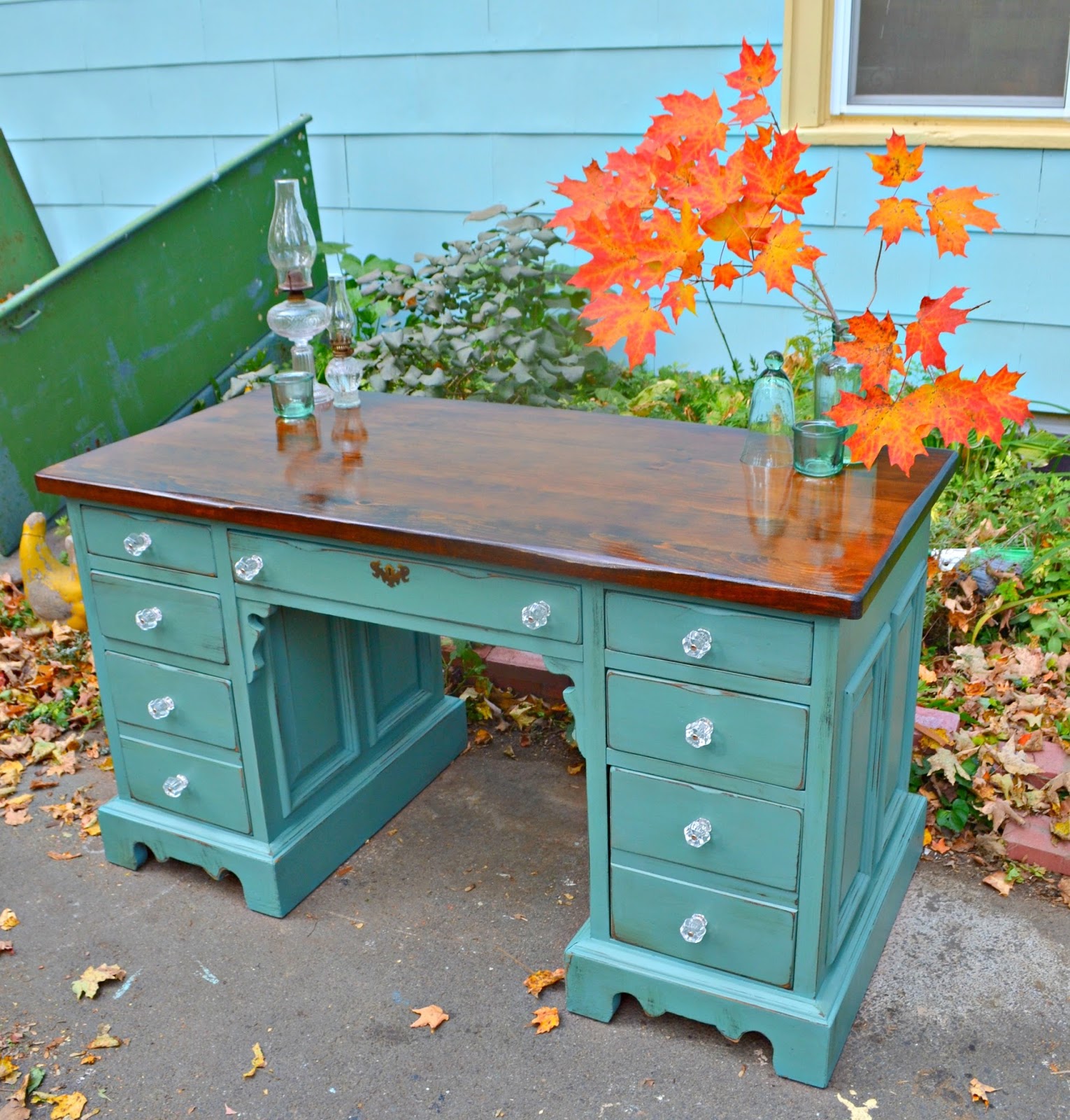 Heir and Space A Vintage Bennington Pine Desk