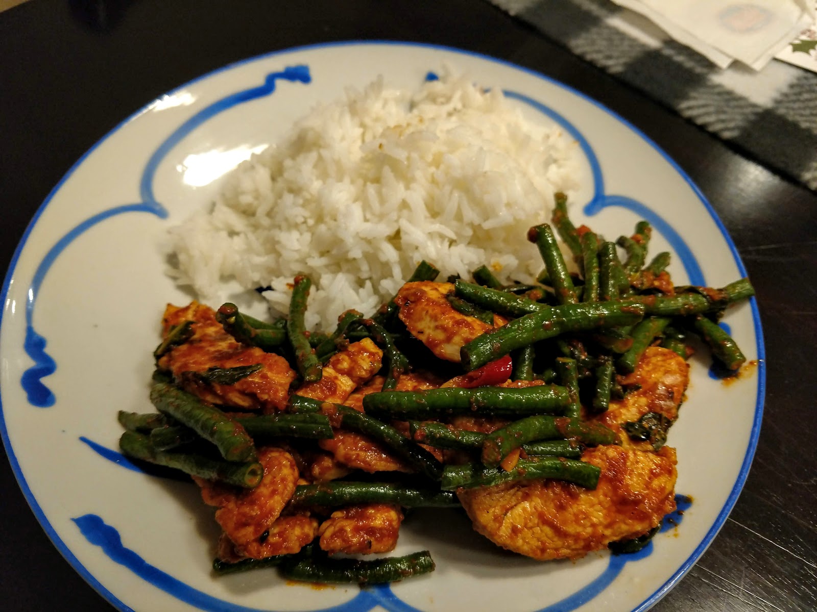 Thai Red Curry Chicken and Green Beans