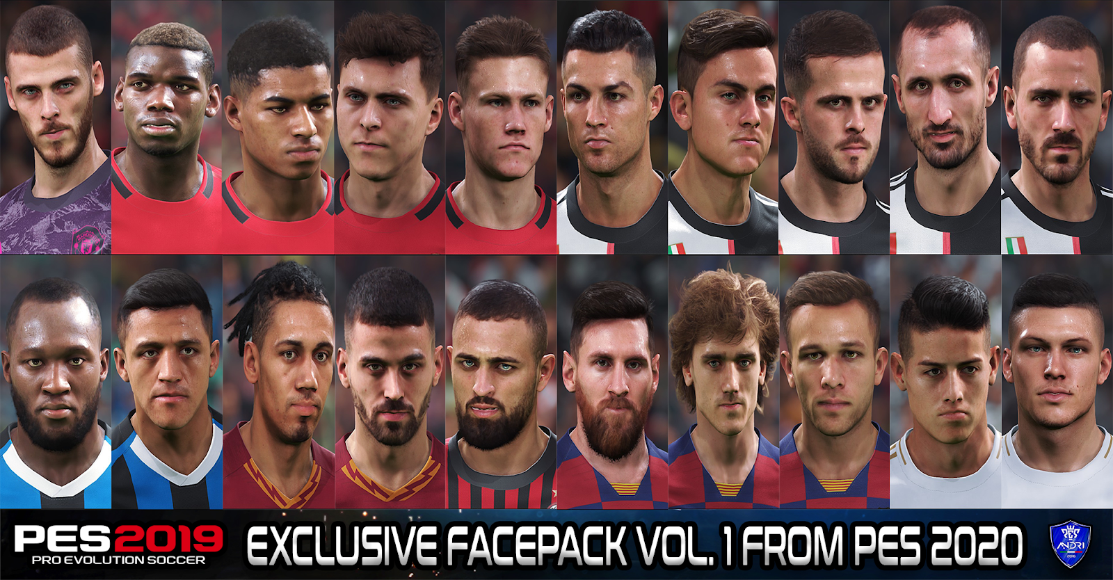 Pes 2019 Exclusive Facepack Vol 1 By Sofyan Andri Soccerfandom Com Free Pes Patch And Fifa Updates