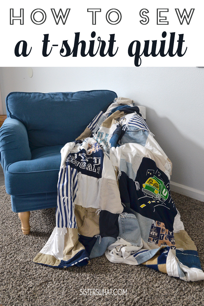 How to sew a t-shirt quilt