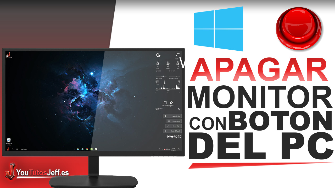 Como Apagar el Monitor con el boton del Ordenador en Windows 10 - Facil y Rapido