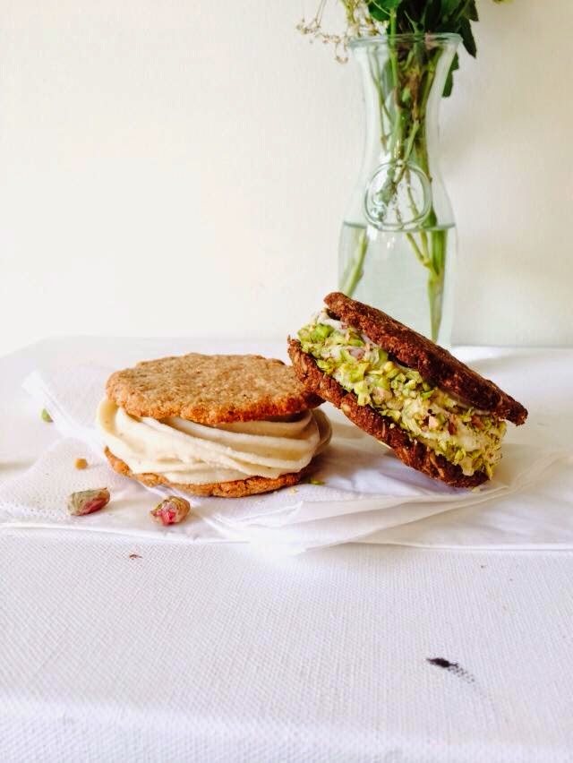 Banana Bambinos CoconutCarobLime Nice Cream Sandwiches