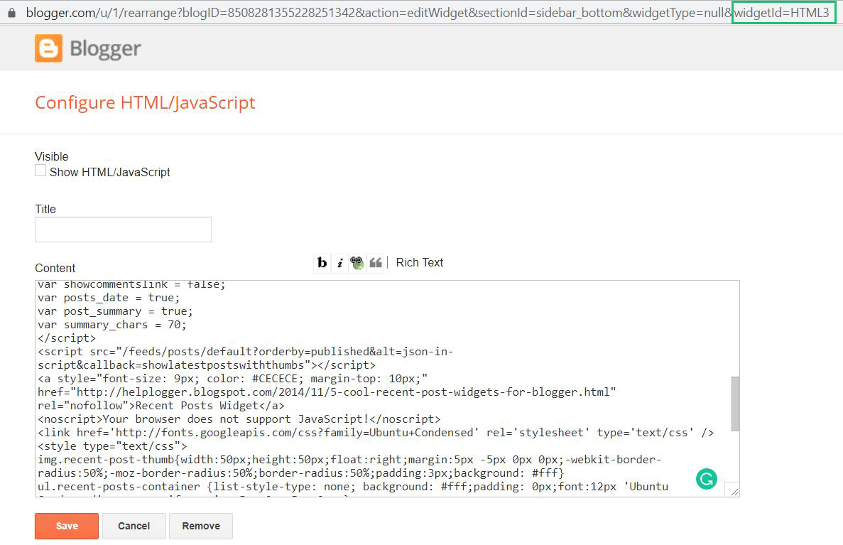 Universal Conditional Tags for Different Blogger Page Types ...