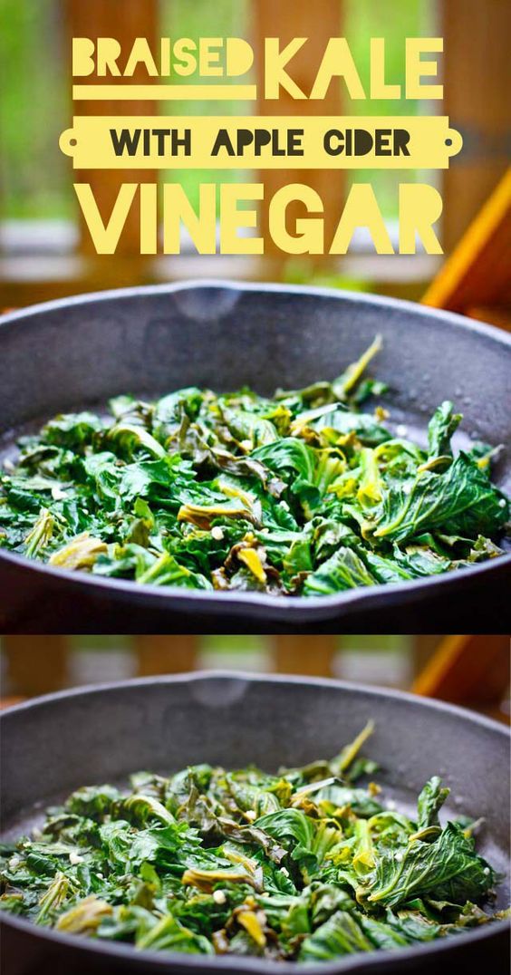 Braised Kale with Apple Cider Vinegar The Most Delecious Recipes