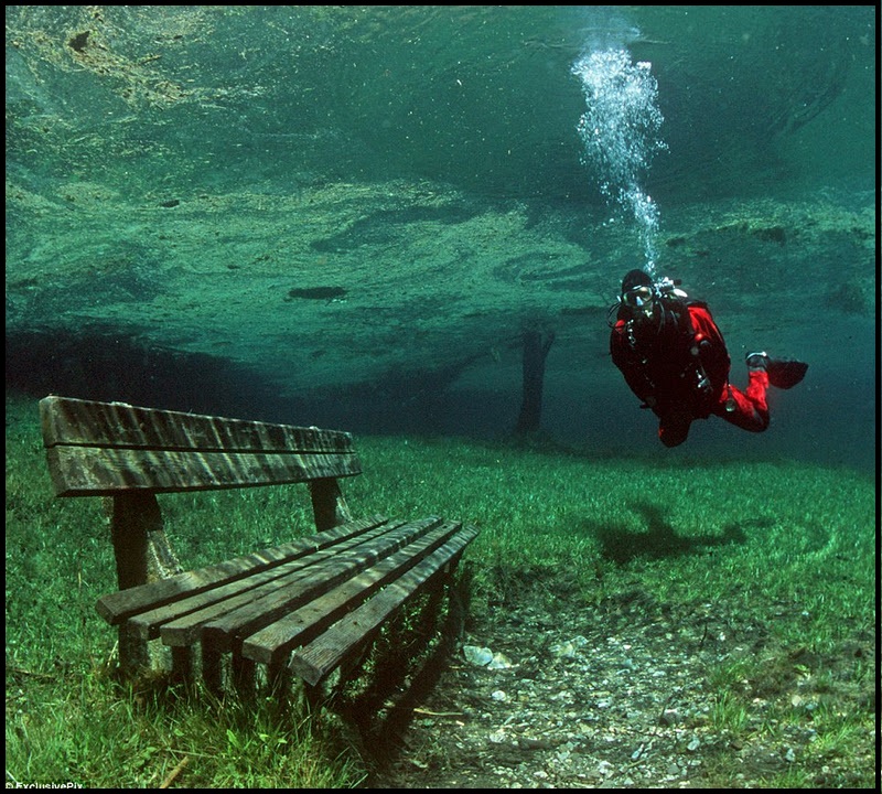A Place In Austria that is a dry park in the Winter, and a 10m deep