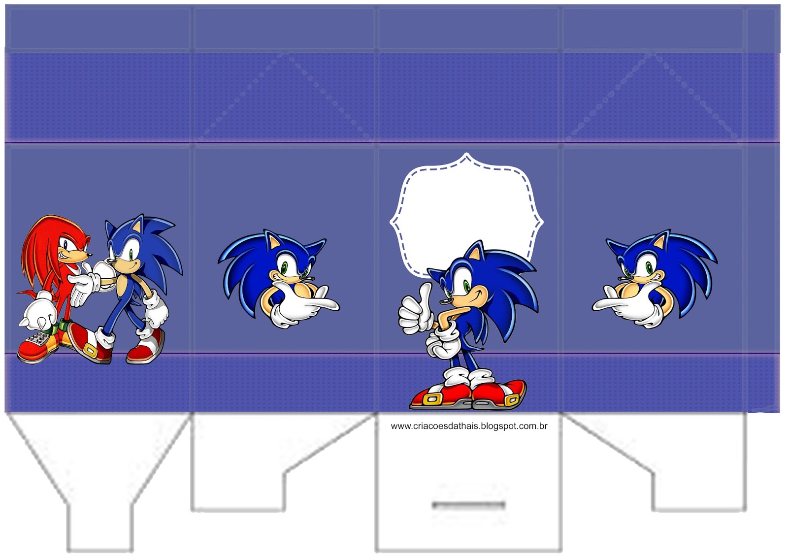 Criações da Thaís: Arte para personalizados Sonic grátis