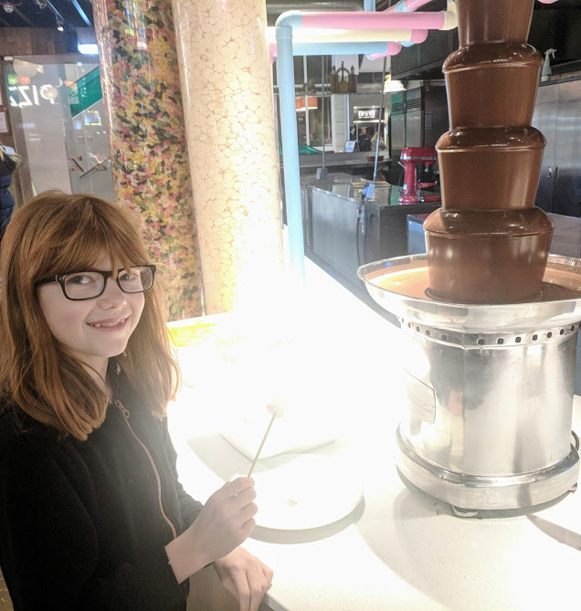 5 Days Out for Tweens and Teens at The Gate, Newcastle  - chocolate fountain at Za Za Bazaar 
