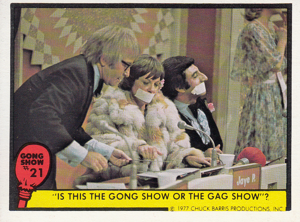 Can't Have Too Many Cards We're Going to the Gong Show