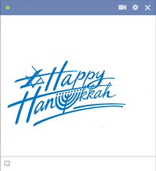 Happy Hanukkah emoticon for Facebook