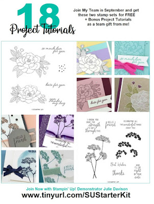 Team Gift: Queen Anne's Lace & So Much Love Project Tutorials ~ from Julie Davison, Stampin' Up! Demonstrator #stampinup