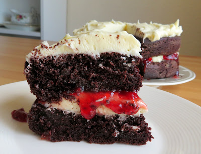 Dark Chocolate Layer Cake for Two