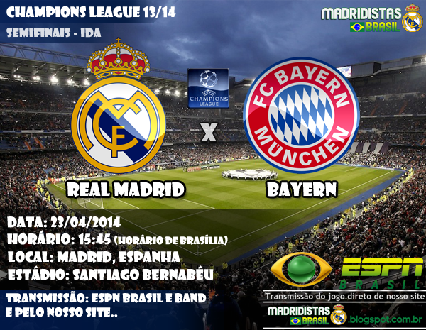 Real Madrid x Bayern de Munique - Champions League 2013/14