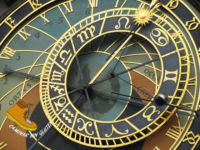 RELOJ DE PRAGA TURISMO DE CAMINAR SIN GLUTEN