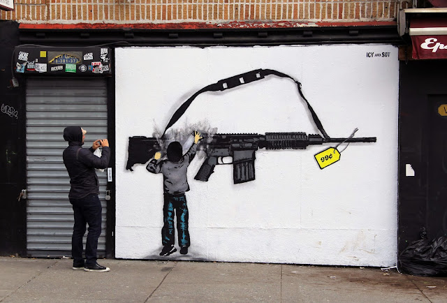 New Stencil Piece By Iranian Duo Icy & Sot In The Lower East Side Of New York City. 1