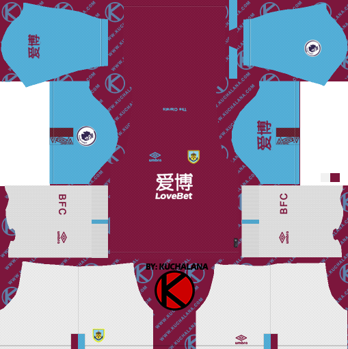 Burnley FC 2019/2020 Kit - Dream League Soccer Kits