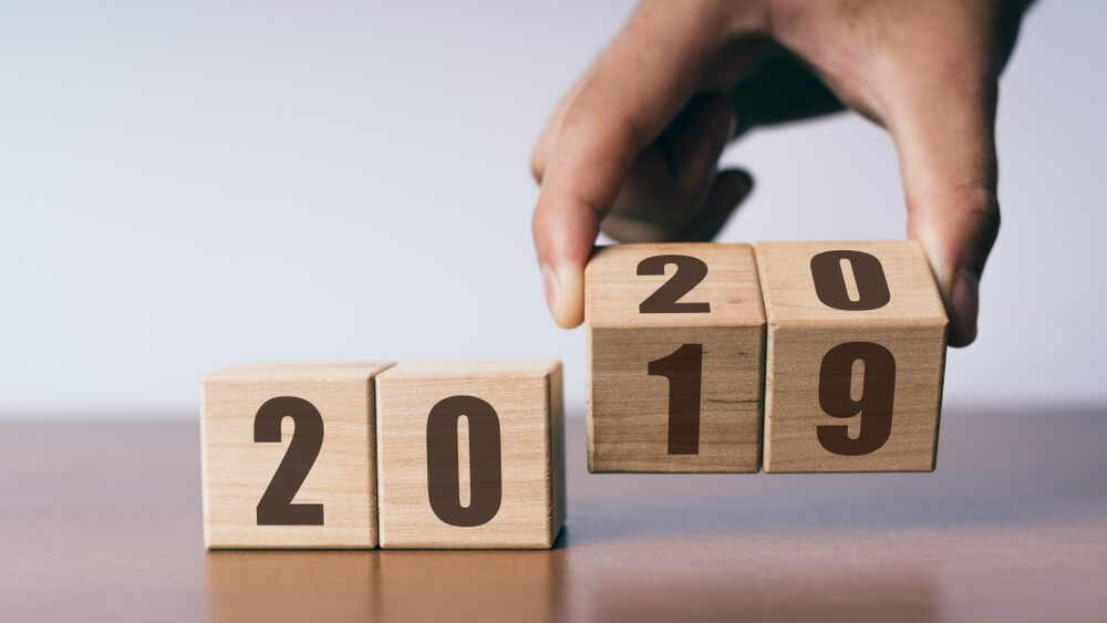 Happy New Year 2020 Puzzle Hand Happy New Year 2020 Puzzle Hand