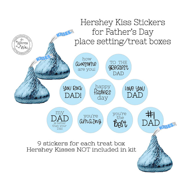 It's Written on the Wall Father's Day Treat Boxes for your Table DecorDad Will Love Them!