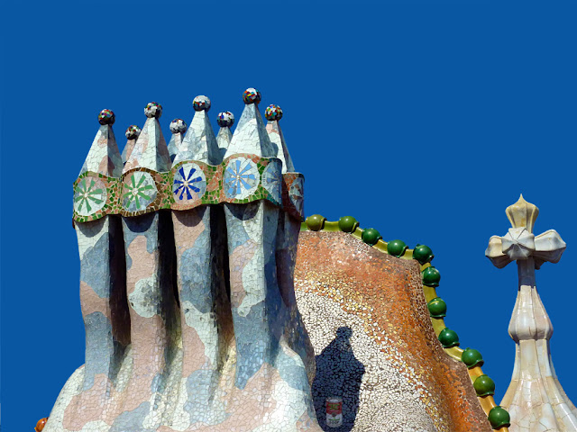 Azotea de la Casa Batlló en Barcelona