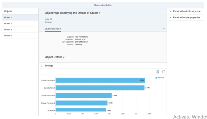 SAP UI5 Starters Splitter Responsive Splitter SAPUI5 figma