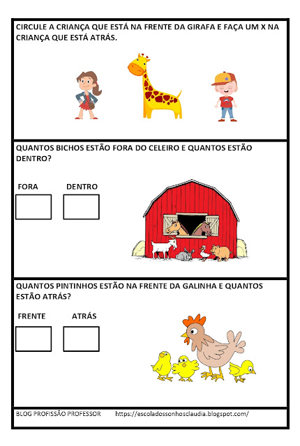 Plano de aula lateralidade - 1º Ano - Alfabetização - BNCC