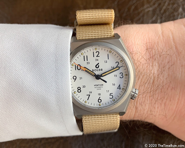 BOLDR Venture Automatic Sand Storm wrist shot