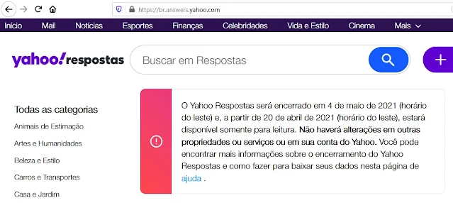 Veja como era esse site!