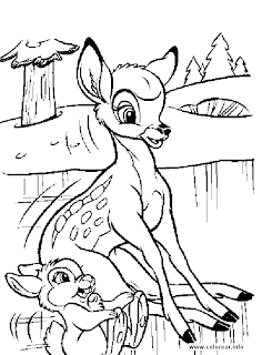 Bambi para colorear