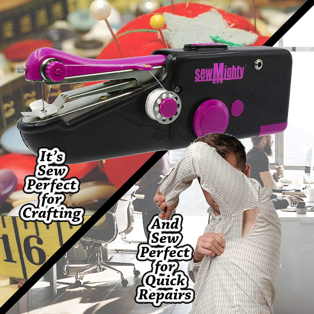 Sew Mighty Handheld Sewing Machine The Genuine, Lightweight, Cordless