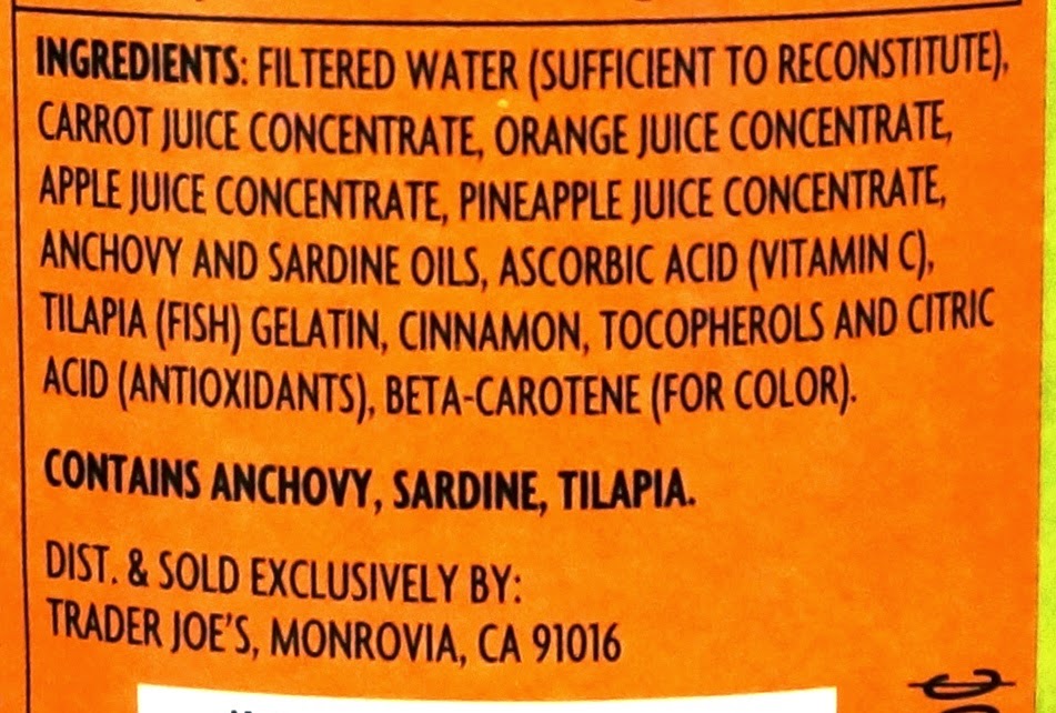 Exploring Trader Joe's Trader Joe's Omega3 Carrot Orange Juice