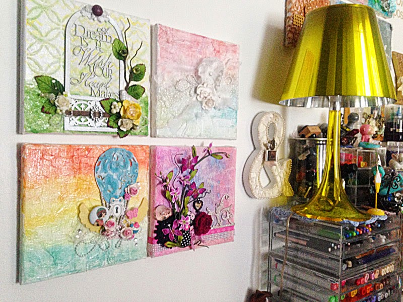 Do More With Less Displaying your canvases at home