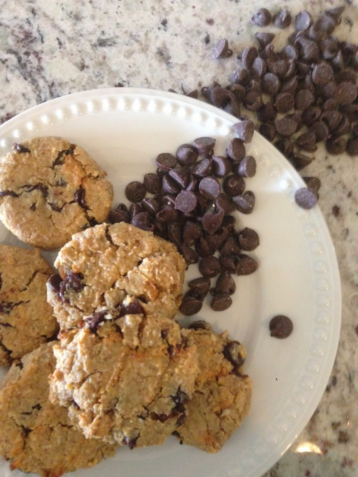 Tangled and True chickpea chocolate chip cookies.