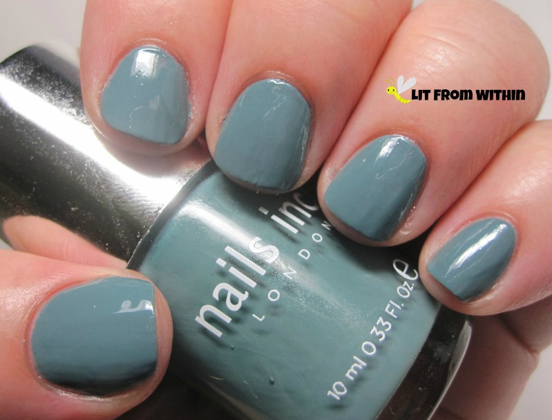 Nails Inc Green Park, a dusty greyed-green