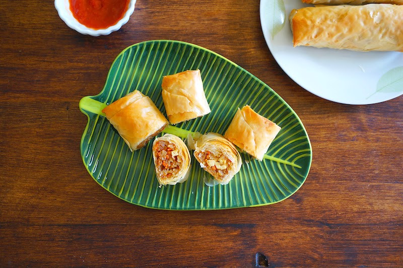Crispy Baked Popiah {Spring Rolls}