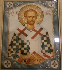 Icon of St. John Chrysostom by Georgi Chimev