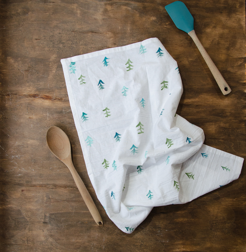 how to print on flour sack towels
